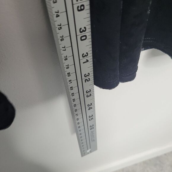 Black velvet flare witchy dark hippie moody Stevie Nicks whimsigoth pull on pant - Picture 4 of 6